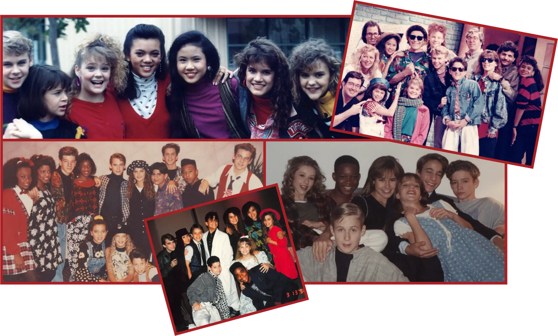The cast of the All-New Mickey Mouse Club across seven seasons