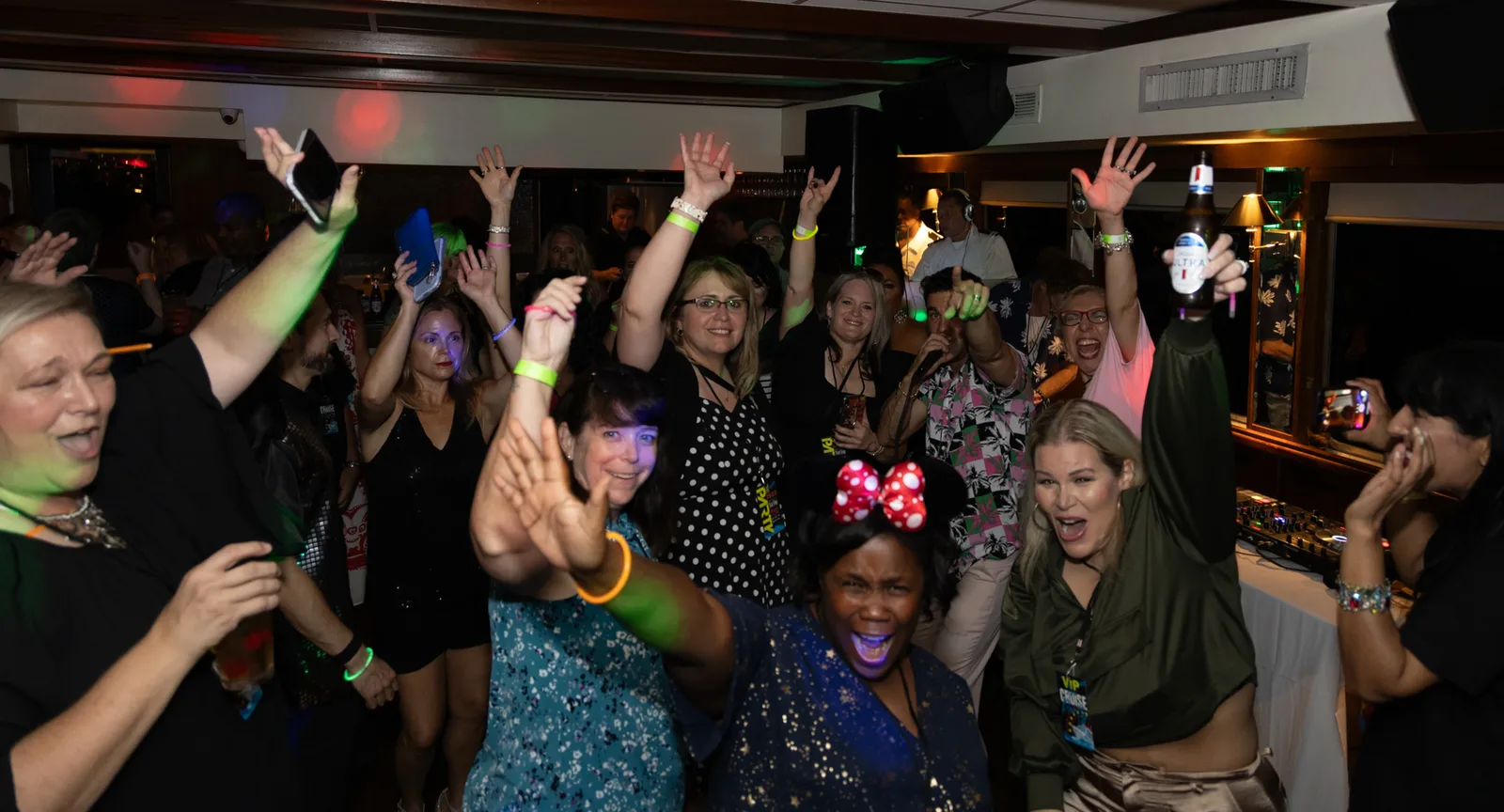 Always In The Club members and Mouseketeers gathered as a community